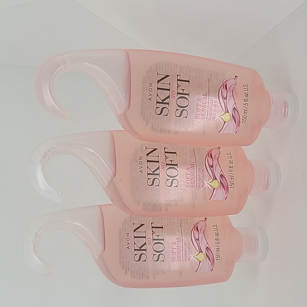 3 X Avon Skin So Soft Soft & Sensual Shower Gel 150ml each
